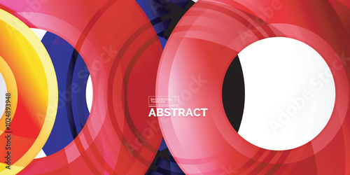 Circles, round elements, ring shapes premium background. Vector Illustration For Wallpaper, Banner, Background, Card, Book Illustration, landing page