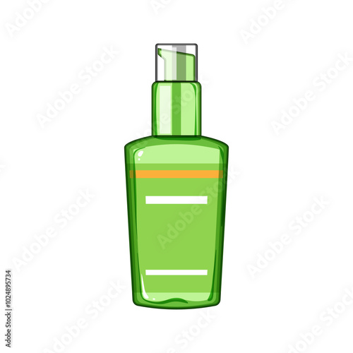hydrate hair serum cartoon. growth moisture, volume silk, gloss revive hydrate hair serum sign. isolated symbol vector illustration