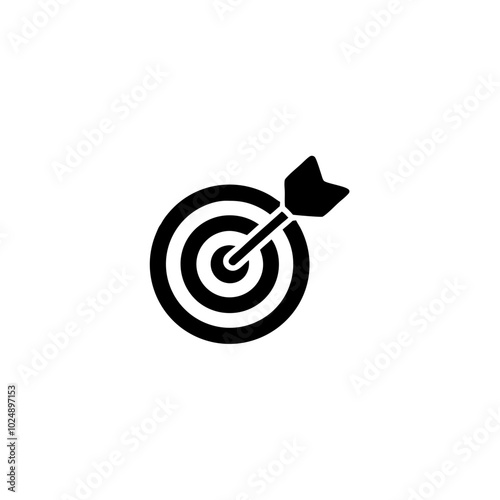  Target with Dart Vector for Business Goal Achievement and Strategy Concept