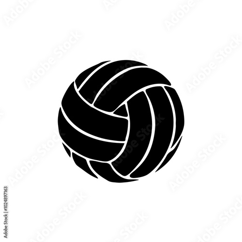  Black Volleyball Vector for Sports and Recreation Designs