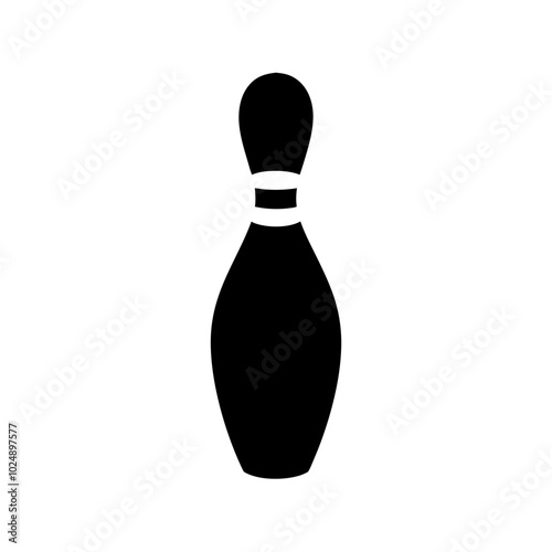  Bowling Pin Silhouette Vector for Sports and Recreation Design