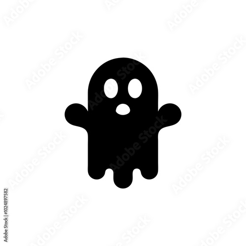  Cartoon Ghost Silhouette Spooky Vector for Halloween Design Projects