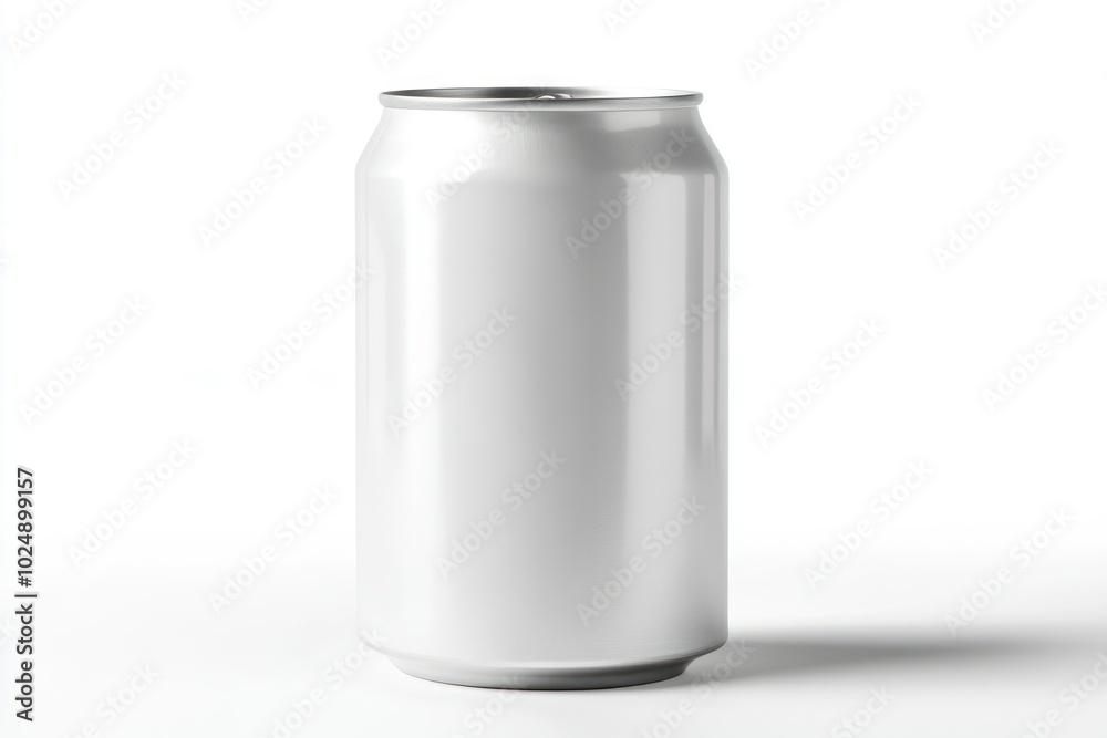 Blank Beverage Can on White Background Blank Beverage Can on White Background