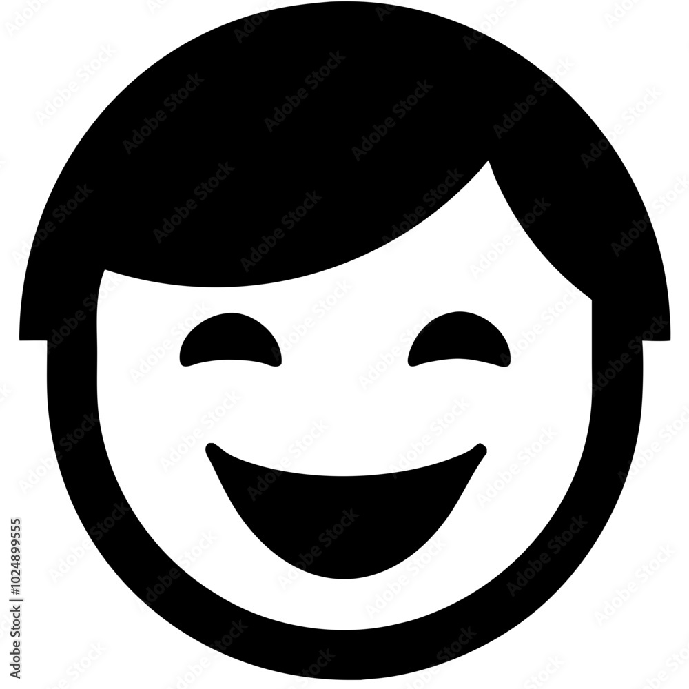 Smiling Child Face Vector for Happiness and Joyful Design Projects Smiling Child Face Vector for Happiness and Joyful Design Projects