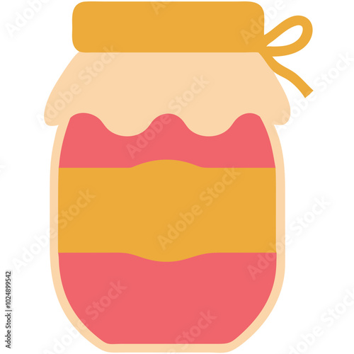  Colorful Vector Jar Illustration for Preserves and Jam Kitchen Decor Design