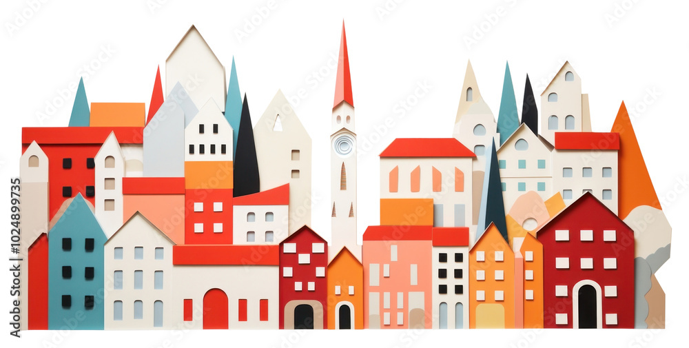 PNG Church town scene architecture building painting. PNG Church town scene architecture building painting.