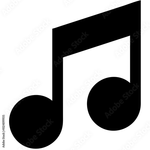  Black Musical Note Vector for Music and Audio Design Projects