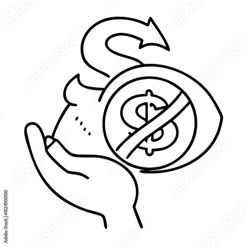  Hand Holding Piggy Bank with Financials Depicting Savings and Cost Control