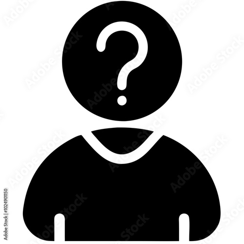  Anonymous Profile with Question Mark for Unidentified User Concepts