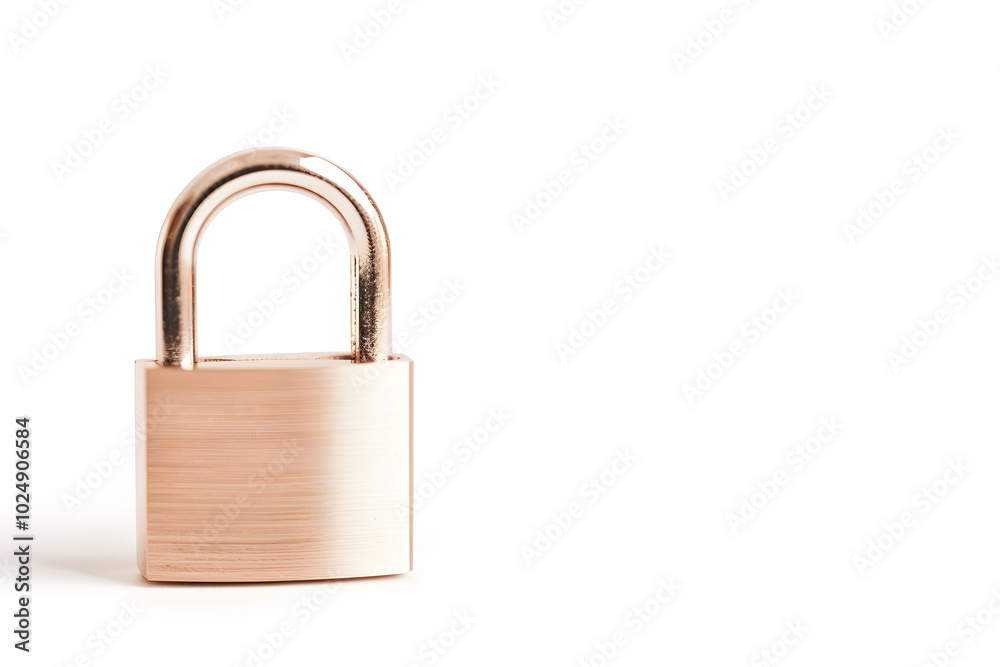 Padlock Isolated on White Background | Symbol of Security and Protection Padlock Isolated on White Background | Symbol of Security and Protection