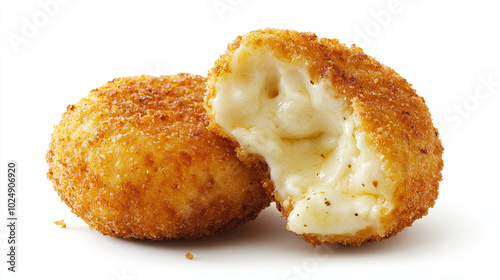 Crispy golden fried cheese balls with gooey interior, perfect for snacking or appetizers. These delicious bites are sure to satisfy your cravings!