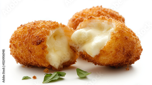 Crispy golden fried cheese balls with gooey melted center, perfect for snacking or appetizers. These delicious bites are sure to delight any cheese lover