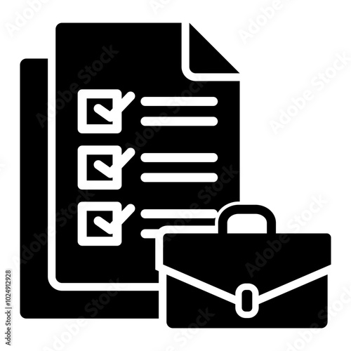 Business Evaluation Glyph Icon