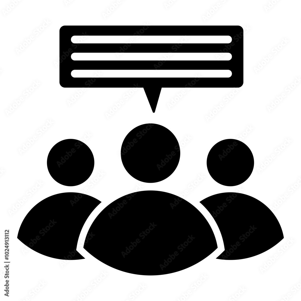 Communication Glyph Icon Communication Glyph Icon