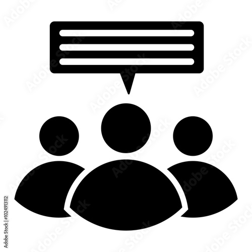 Communication Glyph Icon