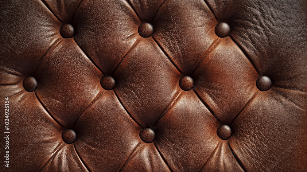 Naklejka premium leather chesterfield texture close up