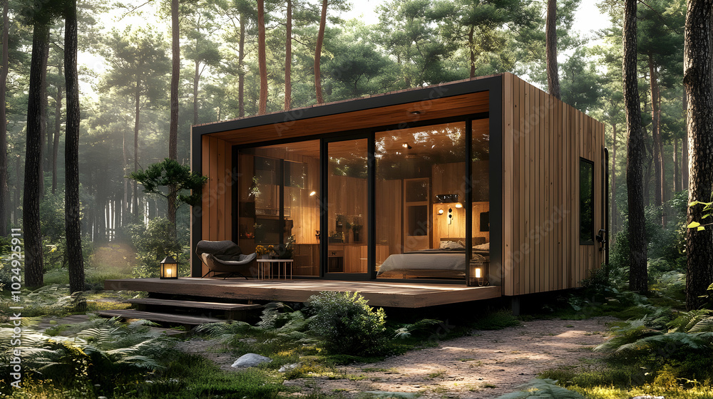 Fototapeta premium house in the woods