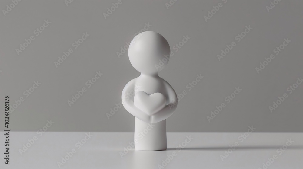 Embracing Love: A Minimalist Expression of Affection Embracing Love: A Minimalist Expression of Affection