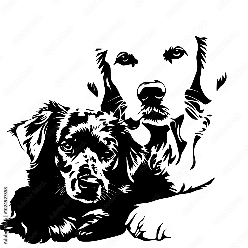 custom made wallpaper toronto digital"Cyclist in Motion Black and White Illustration"