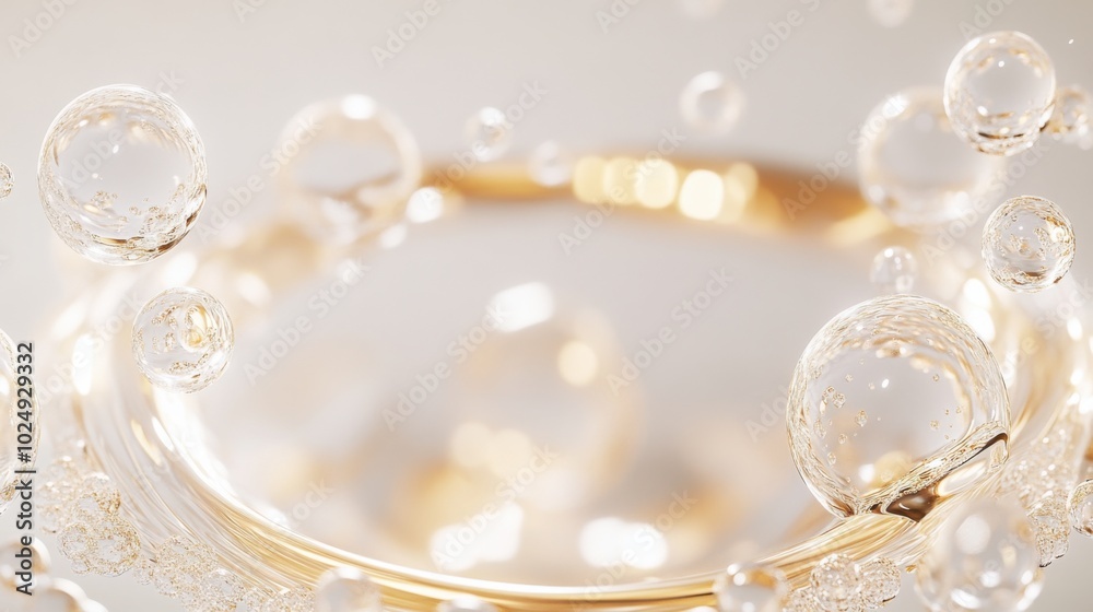 Floating bubbles create mesmerizing scene with radiant reflections, showcasing delicate interplay of light and transparency. soft background enhances ethereal quality of bubbles Floating bubbles create mesmerizing scene with radiant reflections, showcasing delicate interplay of light and transparency. soft background enhances ethereal quality of bubbles