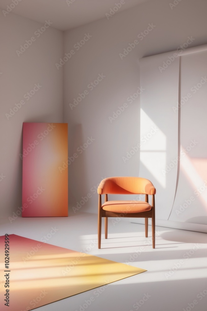 Fototapeta premium Dreamy studio with Vibrant colors.