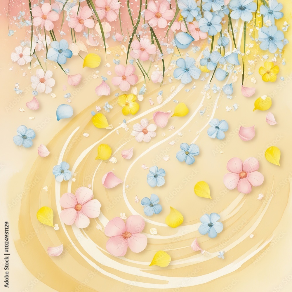 easter decoration with eggs and flowers easter decoration with eggs and flowers