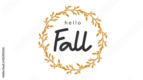 Hello fall in Halloween day for content online or web, banner and template, Emojis for Halloween day, Flat cartoon flat style. illustration Vector EPS 10