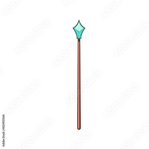 fantasy magic wizard stick cartoon. arcane potion, ritual alchemy, illusion ian fantasy magic wizard stick sign. isolated symbol vector illustration