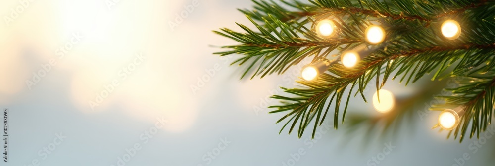festive christmas tree with twinkling lights festive christmas tree with twinkling lights