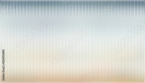 White grey green and beige ribbed glass. Natural color. Vector ribbed glass texture background. Mesh gradient. acrylic ribbed bath surface. Reeded glass background semitransparent overlay. Bath wall w