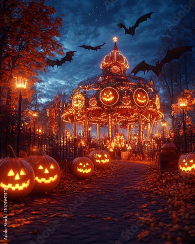 Halloween amusement park