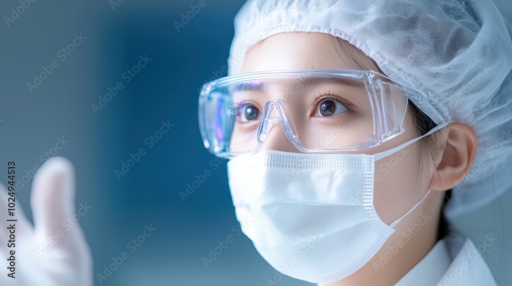 medical worker in protective gear medical worker in protective gear