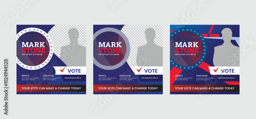 creative Political election campaign banner design vote social media post, Political Election Poster