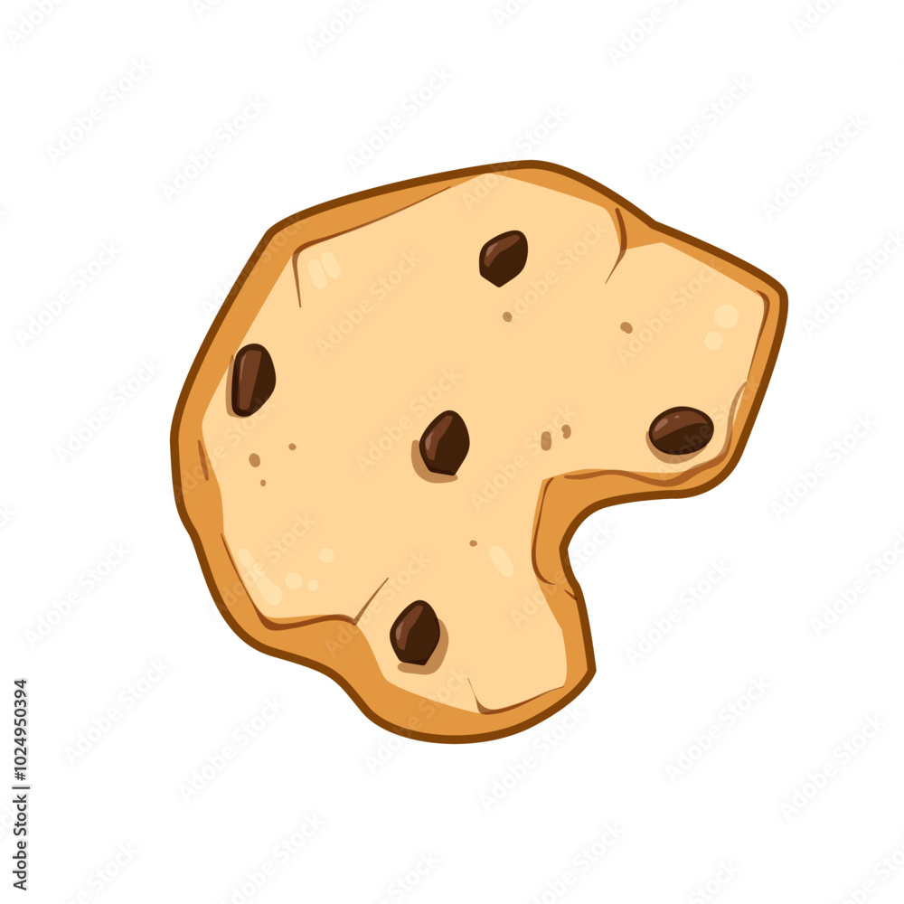 snack oatmeal cookies cartoon. sweet crunchy, soft flavor, texture oats snack oatmeal cookies sign. isolated symbol vector illustration snack oatmeal cookies cartoon. sweet crunchy, soft flavor, texture oats snack oatmeal cookies sign. isolated symbol vector illustration