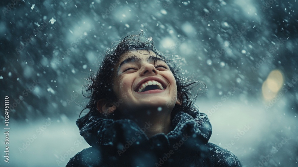 Joyful Laughter Amidst the Storm, a scene capturing the contrast of a person's happiness against turbulent weather, embodying resilience and joy. Joyful Laughter Amidst the Storm, a scene capturing the contrast of a person's happiness against turbulent weather, embodying resilience and joy.