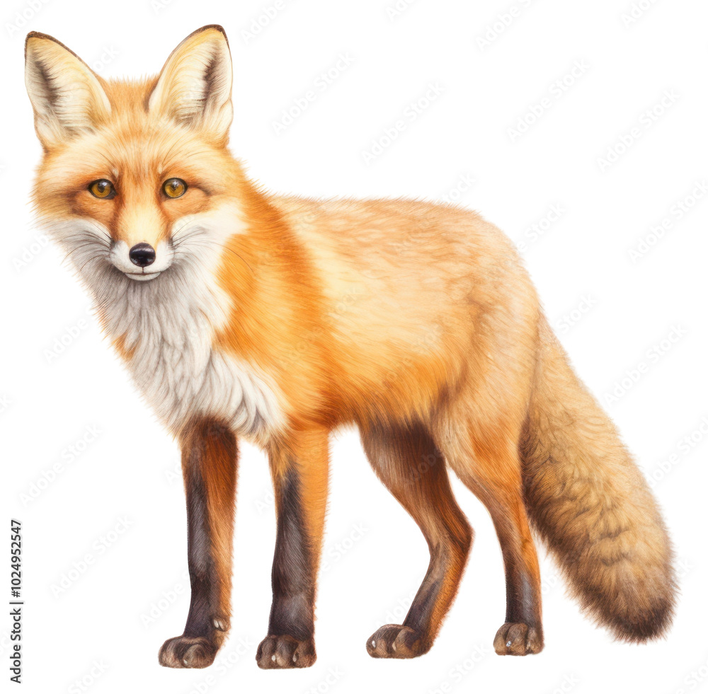 Fototapeta premium PNG Wildlife mammal animal fox.