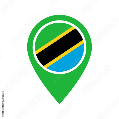 Free Download Tanzania flag location icon - GFXLoad