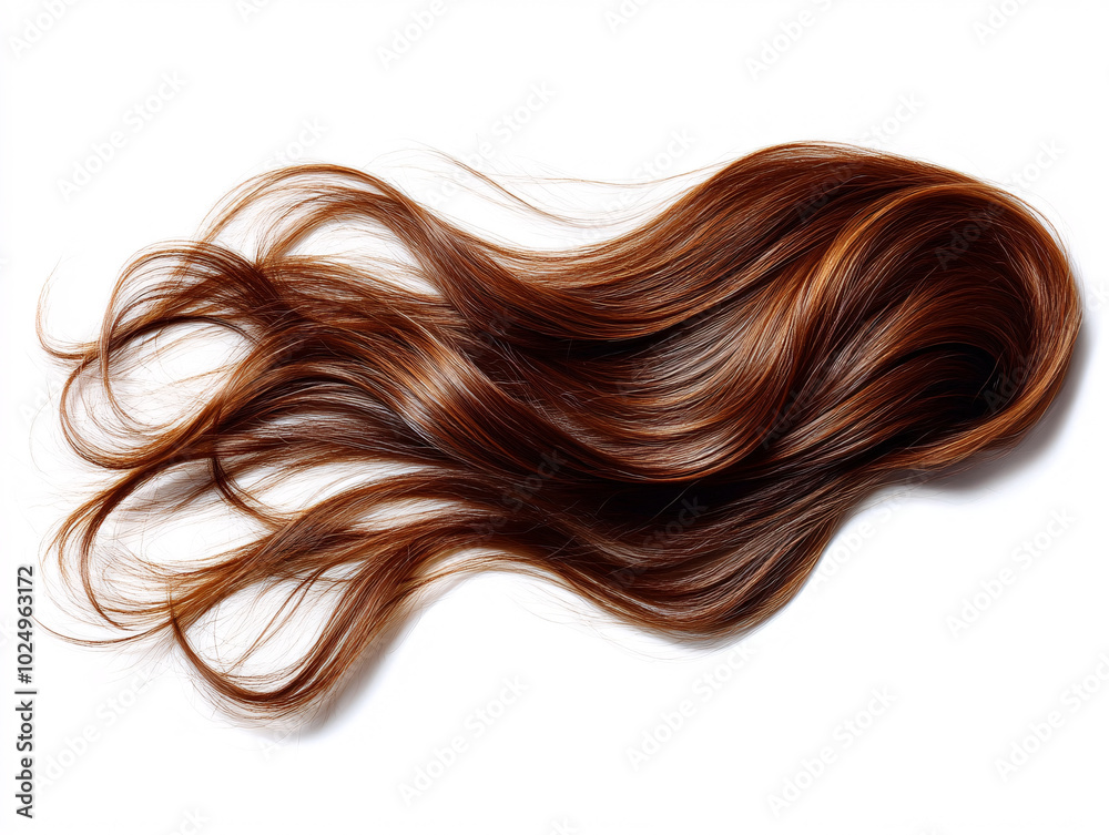 a close-up of a wavy brown wig on a white background. The wig has loose curls and appears to be made of human hair. a close-up of a wavy brown wig on a white background. The wig has loose curls and appears to be made of human hair.