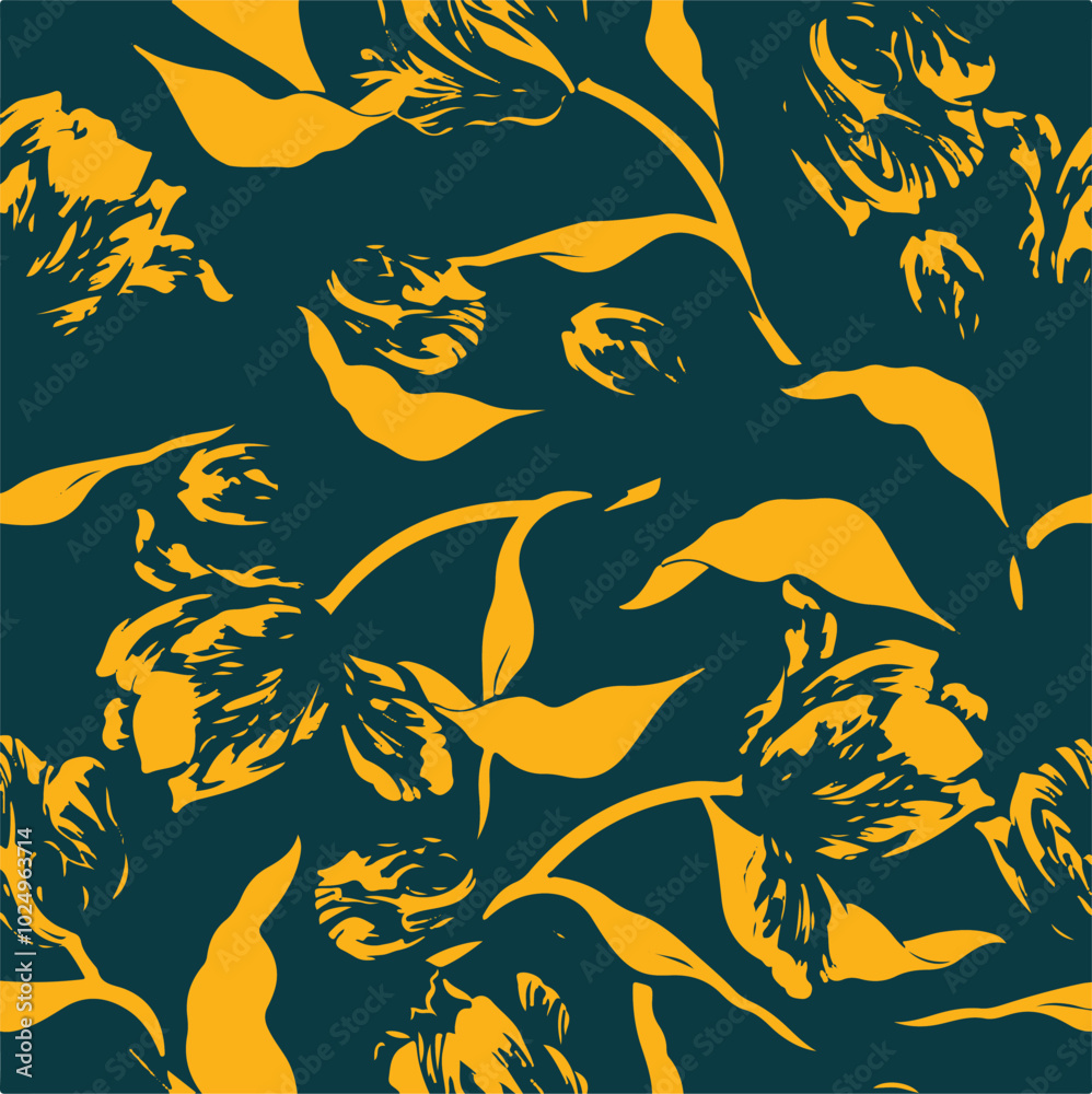 botanical floral vector seamless pattern with roses herbs and leaves big set background with flowers botanical floral vector seamless pattern with roses herbs and leaves big set background with flowers