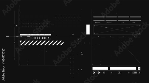 Hud UI element with transparent background