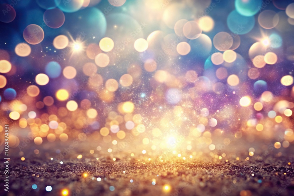 Blurry dreamy background texture with forced perspective creating a bokeh effect