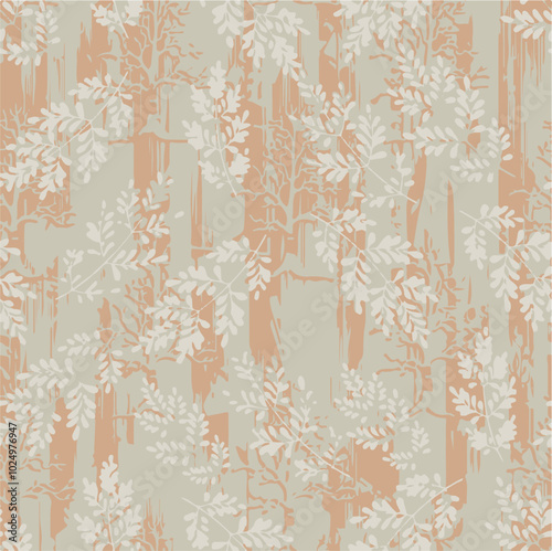 Big flowers pattern, upscale floral pattern. graphical textures floral, trendy colors pattern , flowers background with leaves. vector illustration.