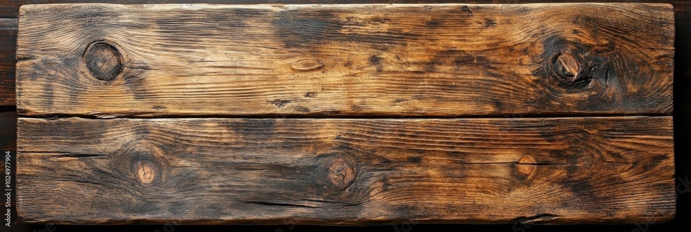 Rustic Wooden Table with Grain and Knots Against Warm Backdrop, Inviting Atmosphere, Perfect for Cozy Gatherings