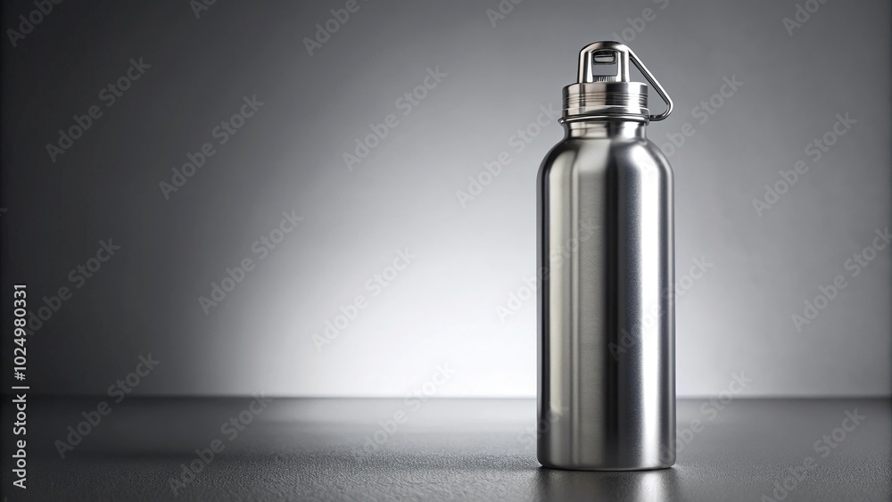 Bottle mockup on plain background Bottle mockup on plain background
