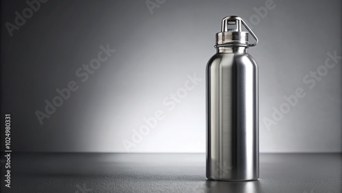 Bottle mockup on plain background