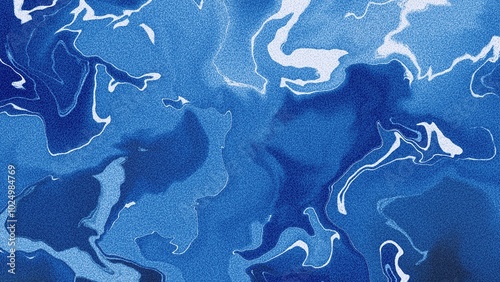 abstract blue color wave backdrop noise texture. grainy gradient background
