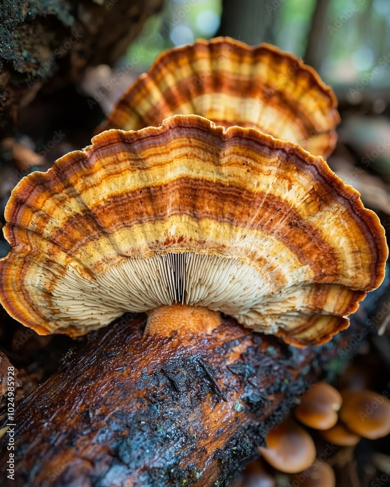 Reishi Mushroom , isolated on white background, , copy space for text, Reishi Mushroom , isolated on white background, , copy space for text,