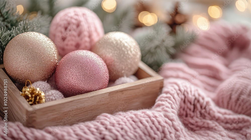 Christmas balls for the spruce close-up. AI generated illustration. Christmas balls for the spruce close-up. AI generated illustration.