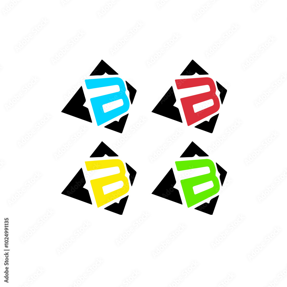 Letter B logo icon design template elements, Premium Vector  Letter B Logo, Initial letter B logo and wings symbol. Wings design element,  initial Letter B logo Icon, Initial Logo Template.