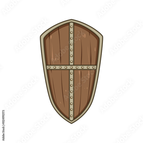 defense shield knight cartoon. valor medieval, protection courage, battle honor defense shield knight sign. isolated symbol vector illustration